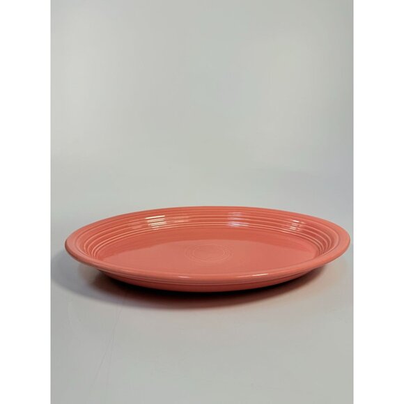 Fiestaware Rose Pink Oval Serving Platter Fiesta Plate Dish 13.5" Vintage Large - Picture 13 of 16